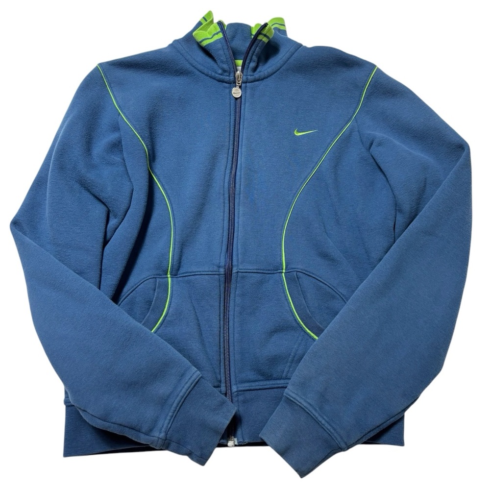 Nike blue full zip sweatshirt
